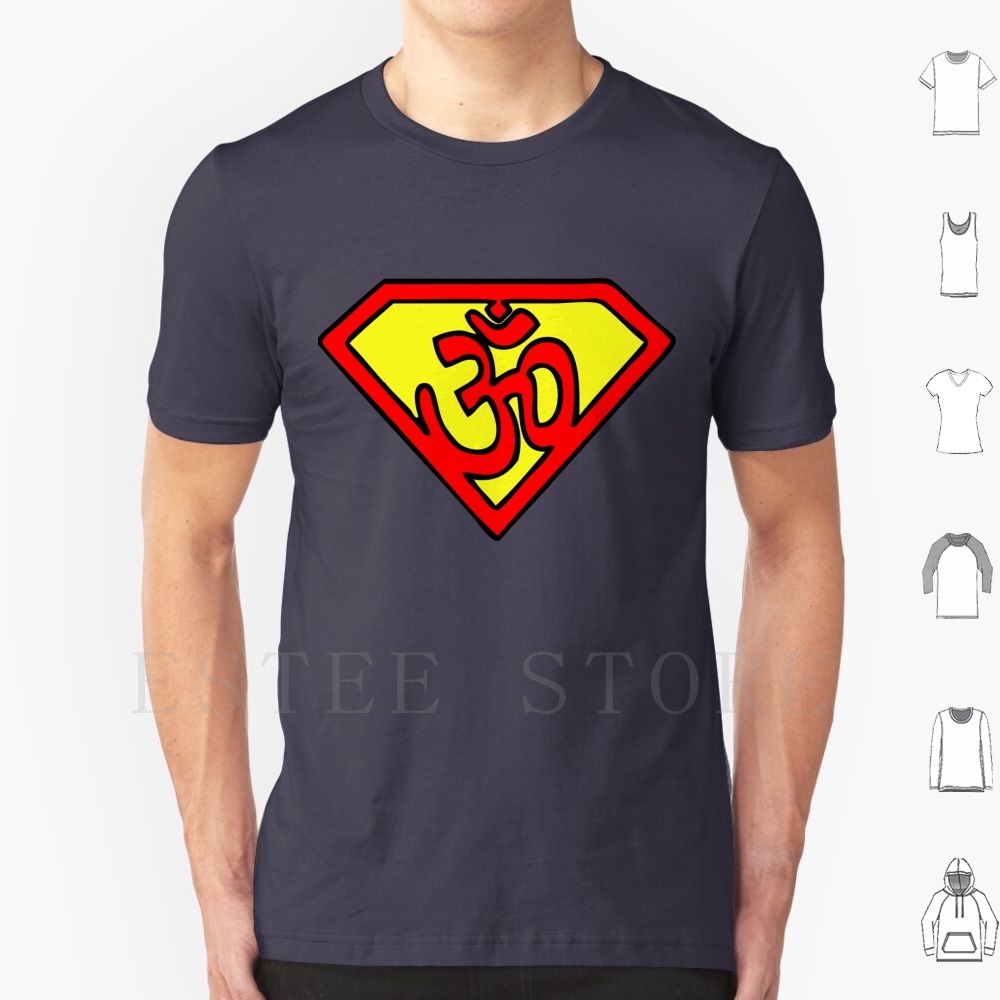 Zen Yoga Fitness - スーパーオムシンボルTシャツプリントコットンヨガナマステオムフィットネスヨギヨギンシャンティアウムパロディヒッピーカルマ仏教ヒンドゥー平和禅
