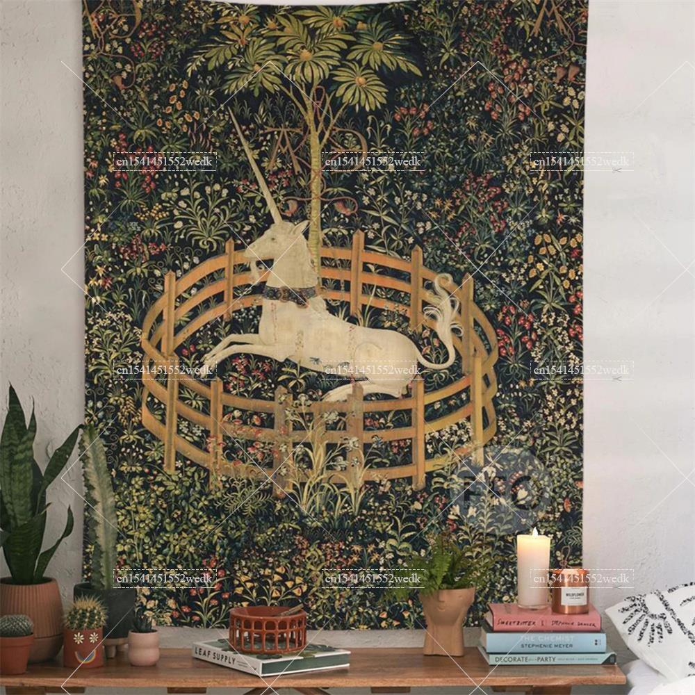 Yoga Fitness Mat - 壁のタペストリーカバー、ビーチタオル、ピクニックヨガマット、美的家の装飾、部屋のためのヴィンテージの絵画