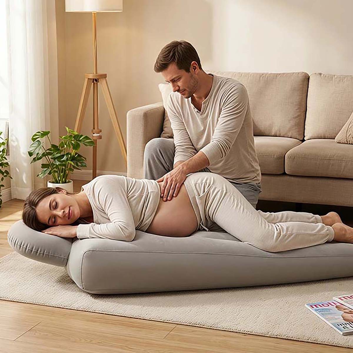 Yoga Fitness Mat - インフレータブル妊娠枕ヨガマット妊婦用インフレータブルマットマットレス妊娠マタニティボディベッド枕睡眠マット