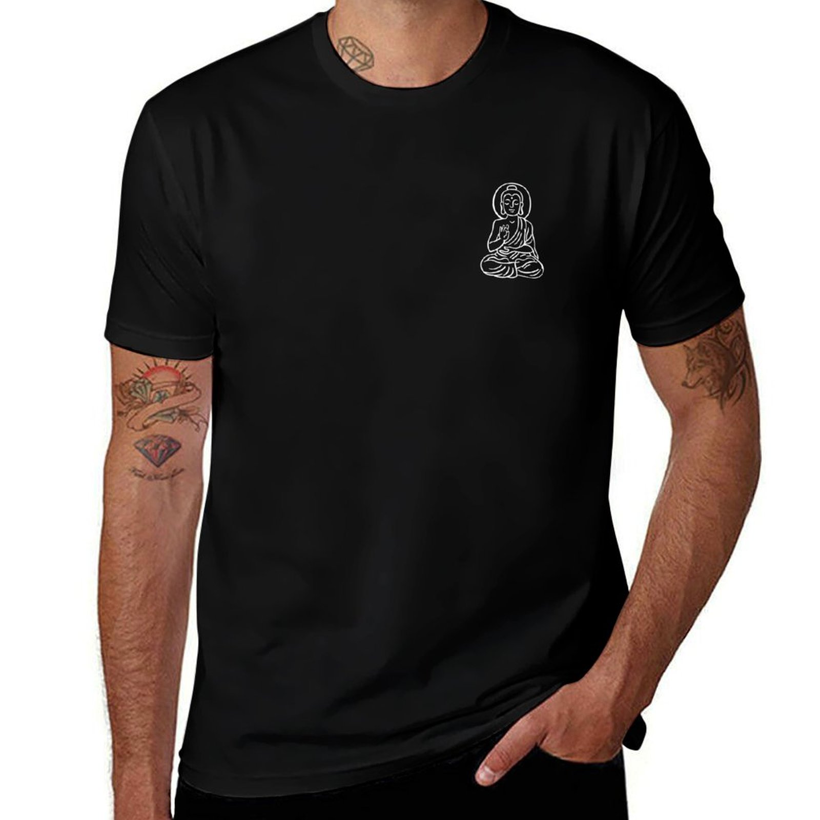 Zen Yoga Fitness - ヨガ禅インドフィットネスヘルスTシャツプラスサイズ半袖Tシャツ