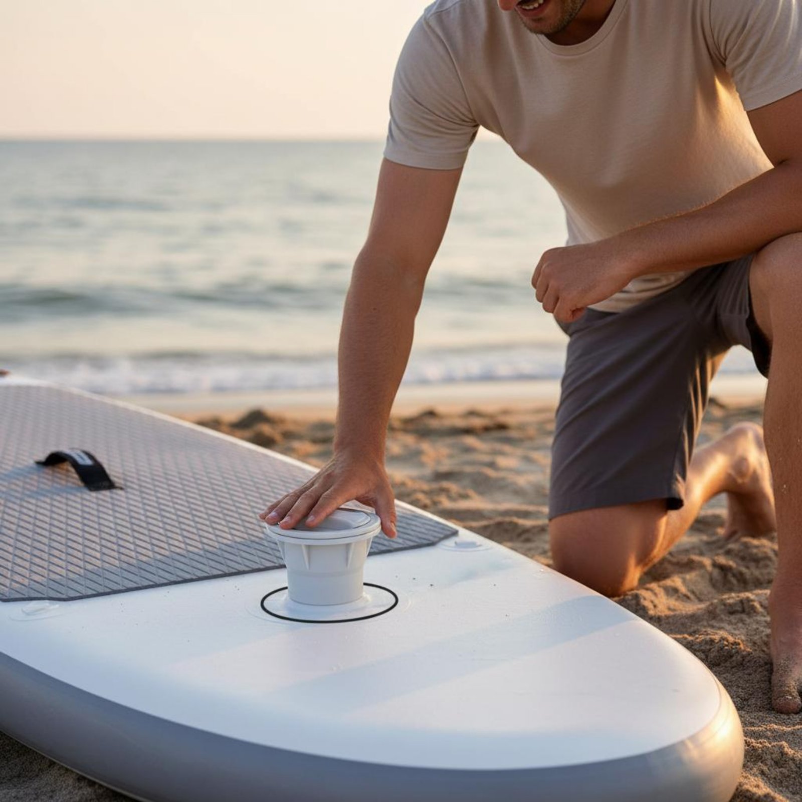 高圧インフレーションポート 頑丈なスタンドアップパドルボード - Push Up Board のレビューと価格