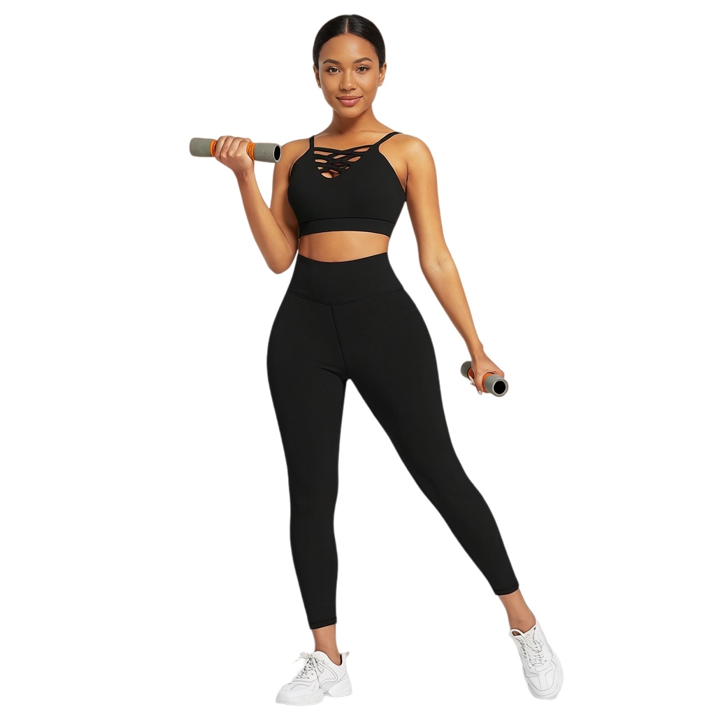 3ピース レディース ヨガ フィットネスセット - ジム ワ - Fitness Yoga のレビューと価格