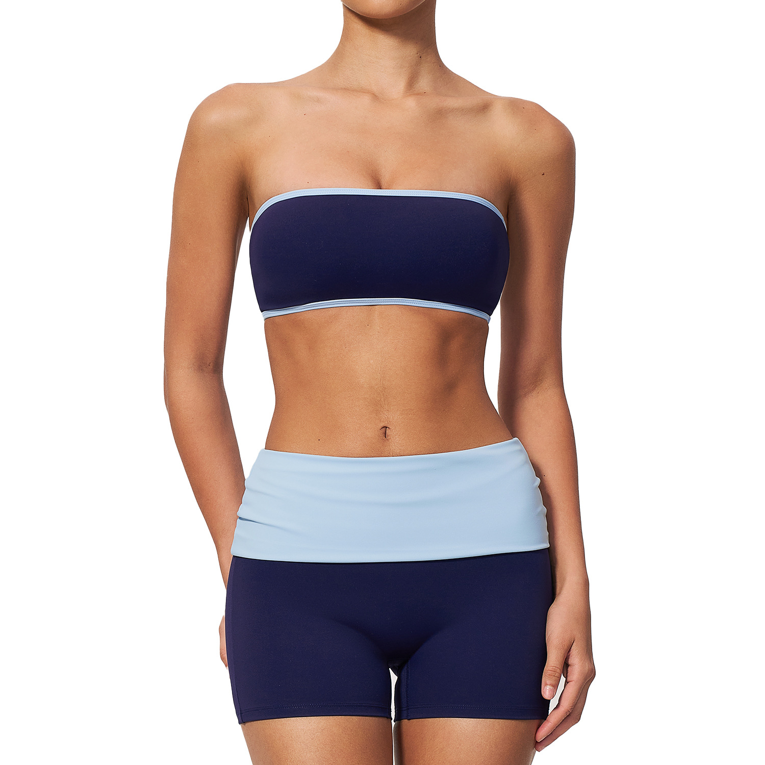 女性用ナイロン製ツーピースフィットネススポーツセット ワーク - Yoga Và Fitness のレビューと価格