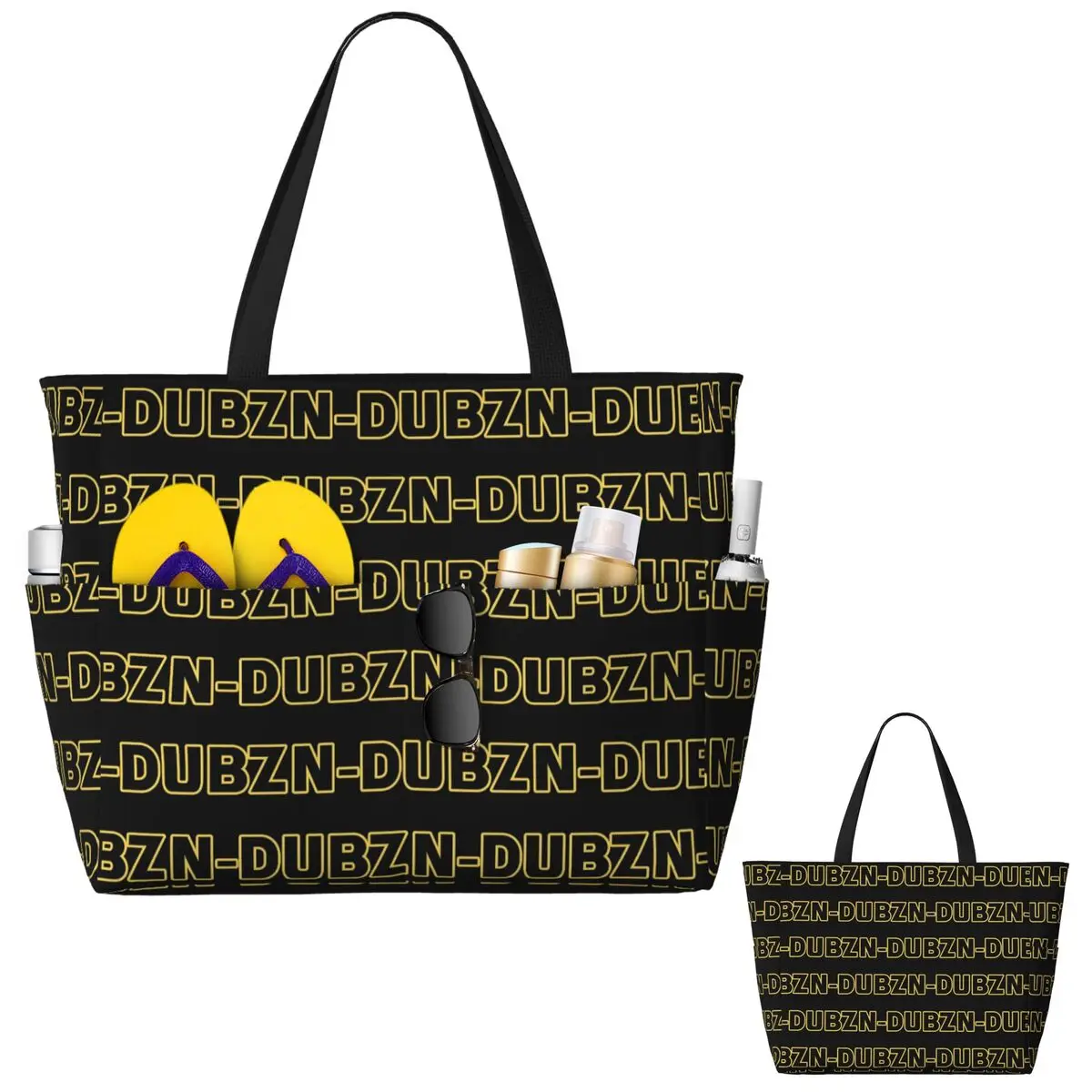 N-Dubz マーチ NDubz ロゴ ビーチ トートバッグ - Yoga Fitness Merch のレビューと価格
