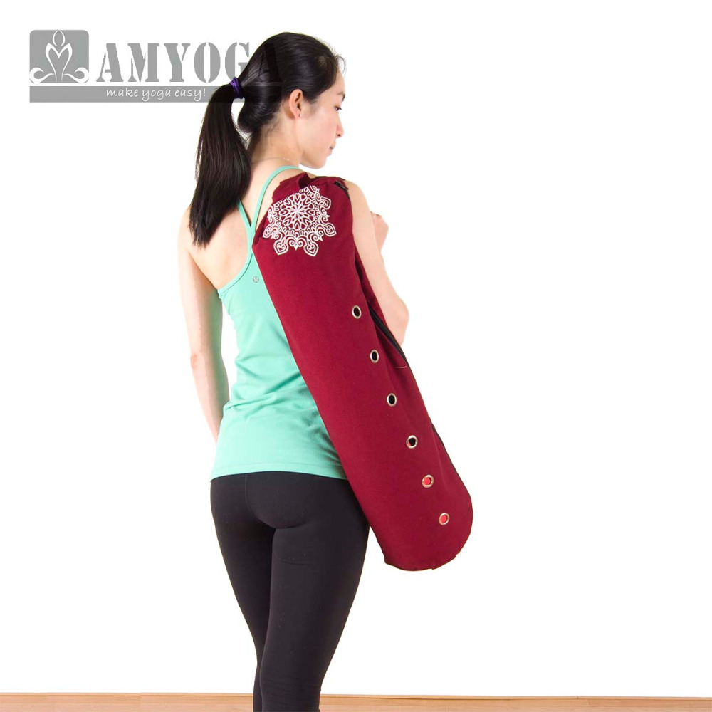 キャンバスヨガマットバッグ シングルショルダー ジムマットバ - Fitness Yoga のレビューと価格