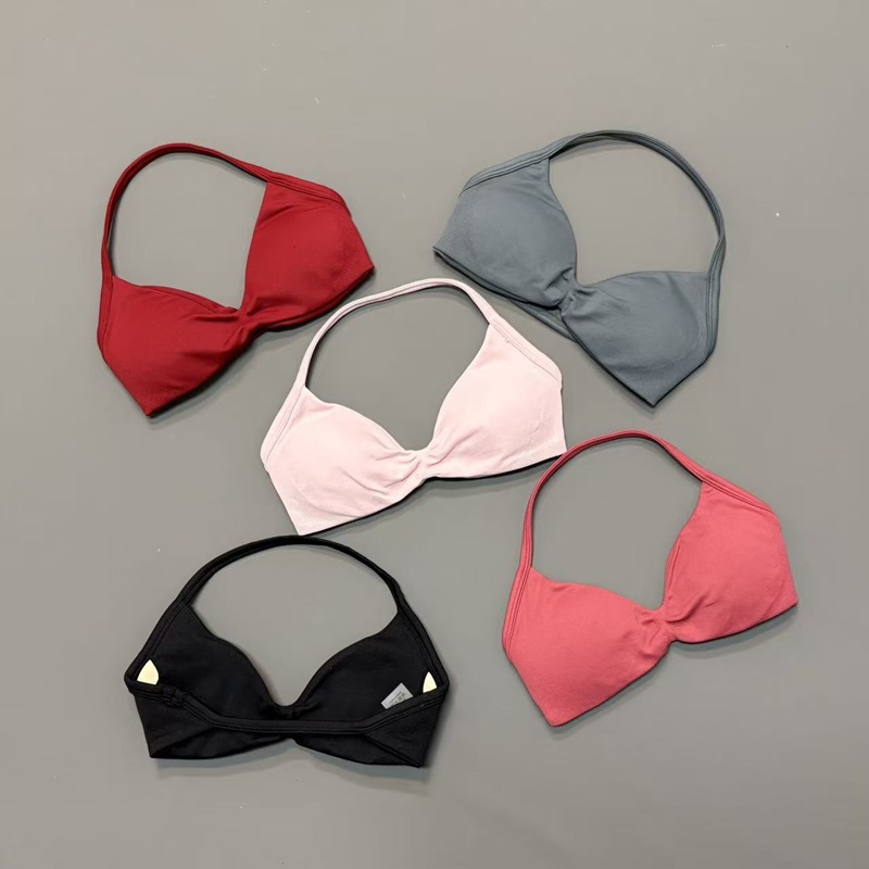 女性用ホルタースポーツブラ Vネックパッド入りヨガブラ 取り - Yoga Và Fitness のレビューと価格