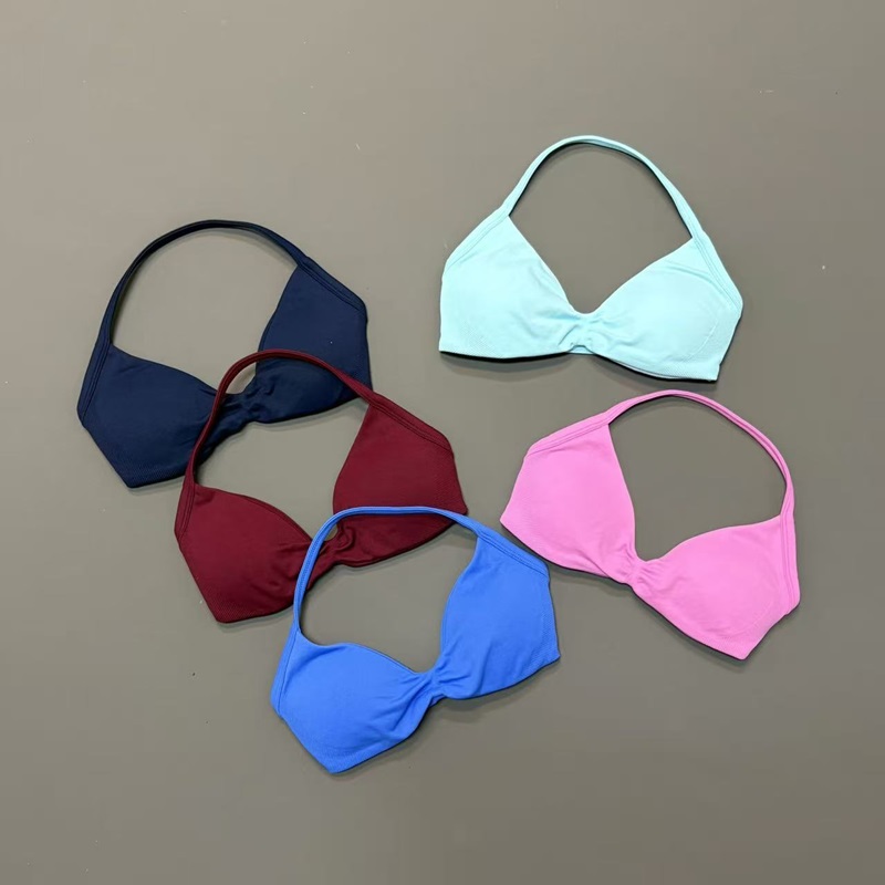 女性用ホルタースポーツブラ Vネックパッド入りヨガブラ 取り - Yoga Và Fitness のレビューと価格