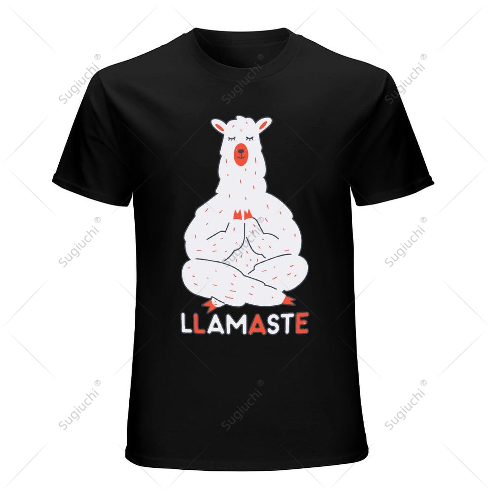 ユニセックス男性ラマステ面白い禅アルパカ Tシャツフィットネ - Zen Yoga Fitness のレビューと価格