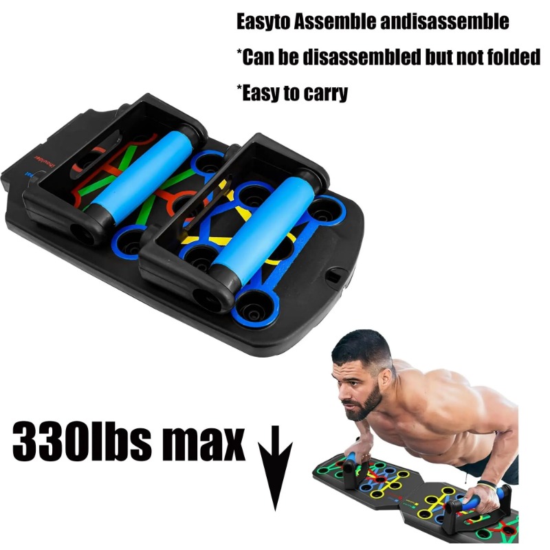 抵抗バンド付き折りたたみ式プッシュアップボード、多機能プッシ - Push Up Board のレビューと価格